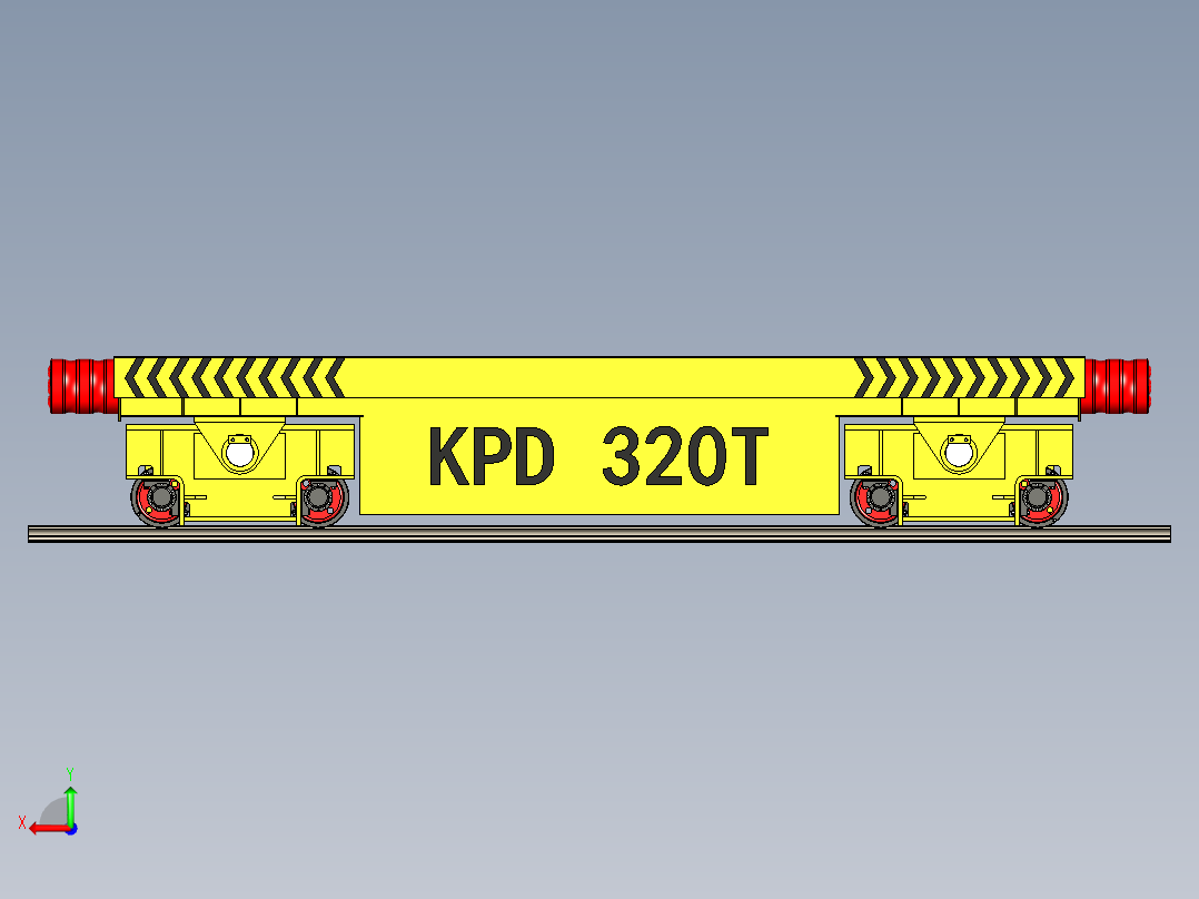 150t、300t无动力拖车及200t、320t、400t电动平车-KPD-320t（8.5×7.5×1.5m） 电动平车MF140后视图