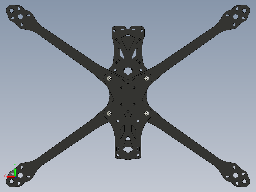 apex hd 7 fpv 框架后视图