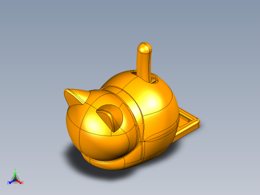 猫猫摆件带内部结构