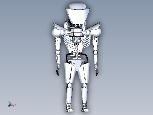 外星机器人（带骨架设计）前视缩略图
