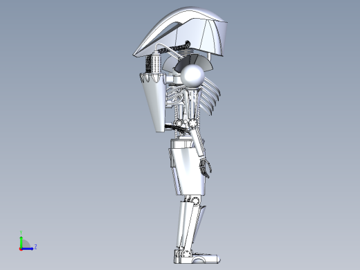 外星机器人（带骨架设计）左视缩略图