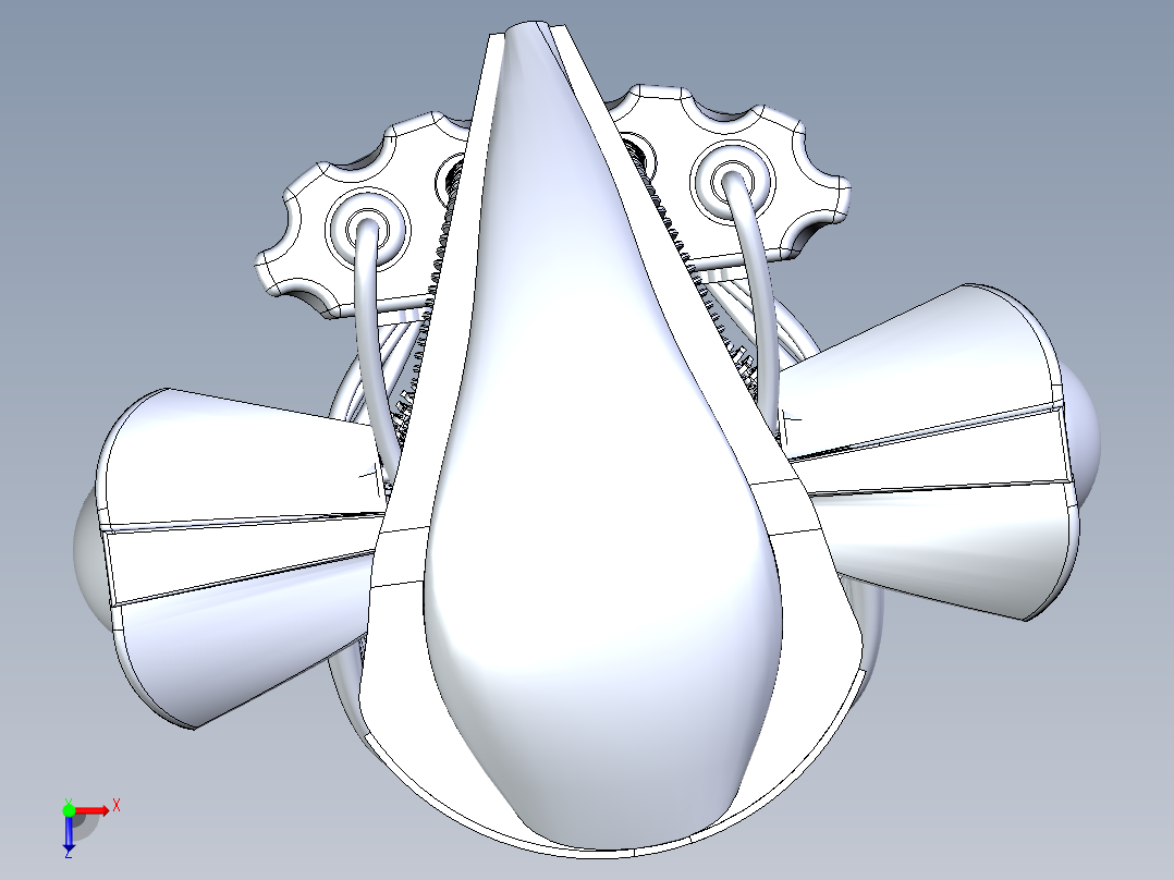 外星机器人（带骨架设计）俯视图