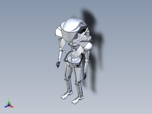 外星机器人（带骨架设计）正等轴测缩略图