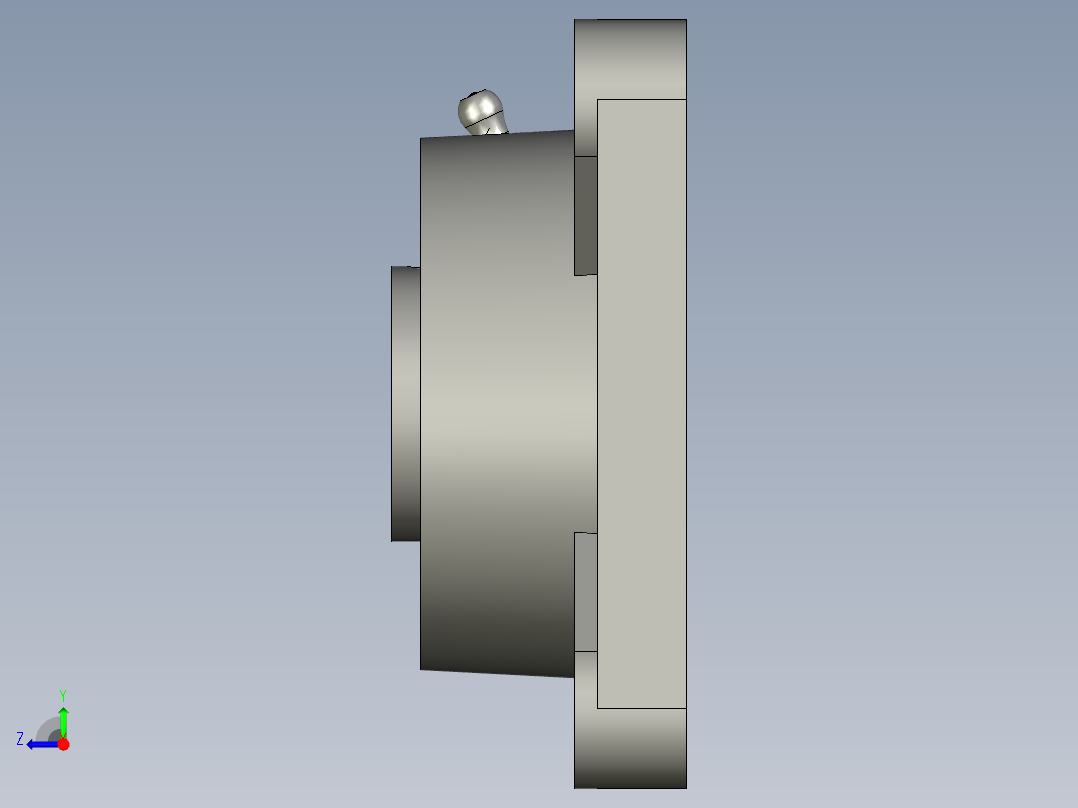 GBT7810-2017带方形座轴承UCFUUCFU206右视图