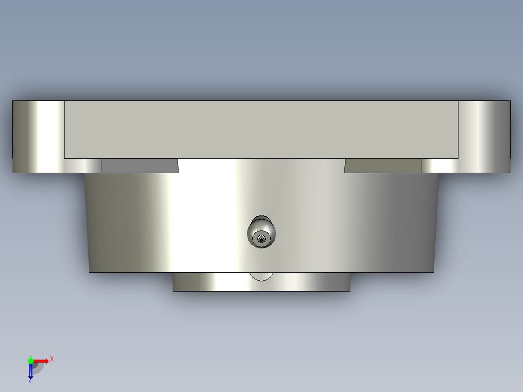 GBT7810-2017带方形座轴承UCFUUCFU206俯视图