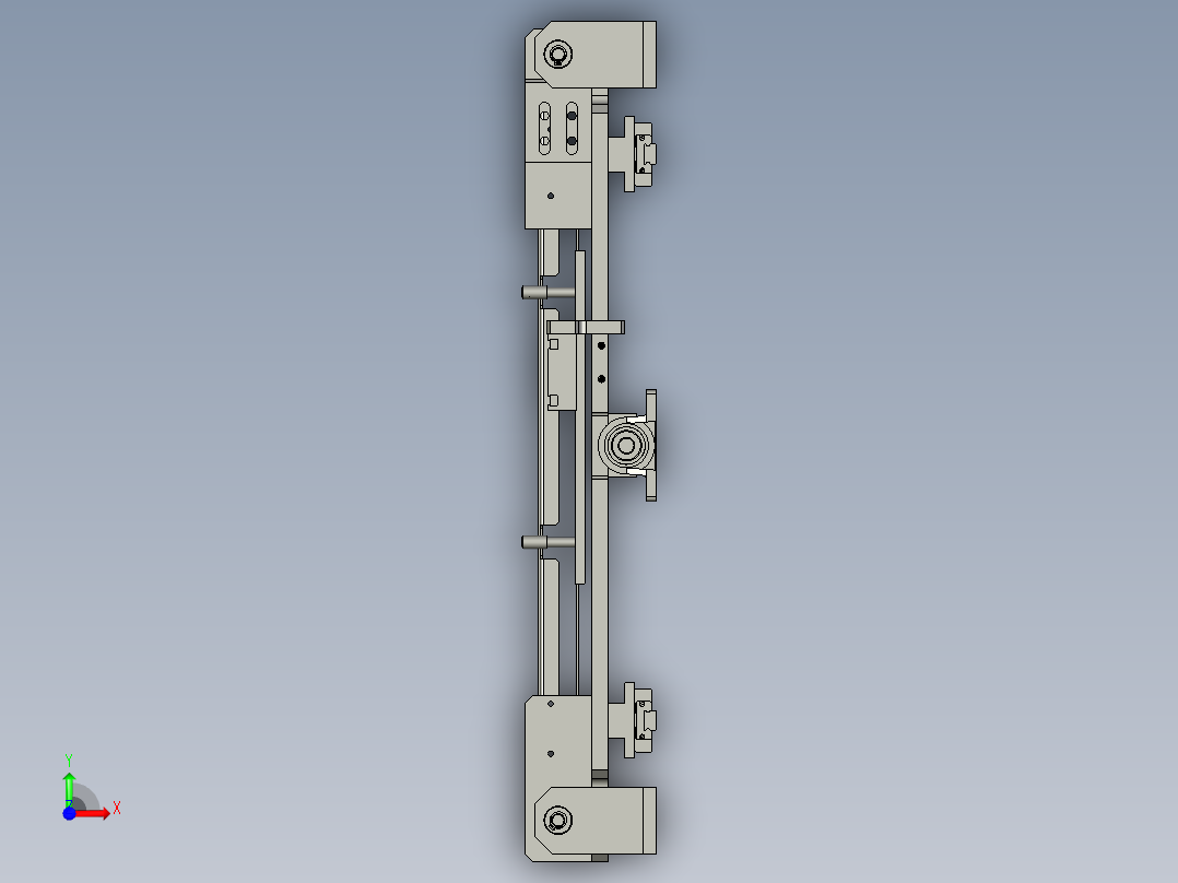P板運送軌道前视图