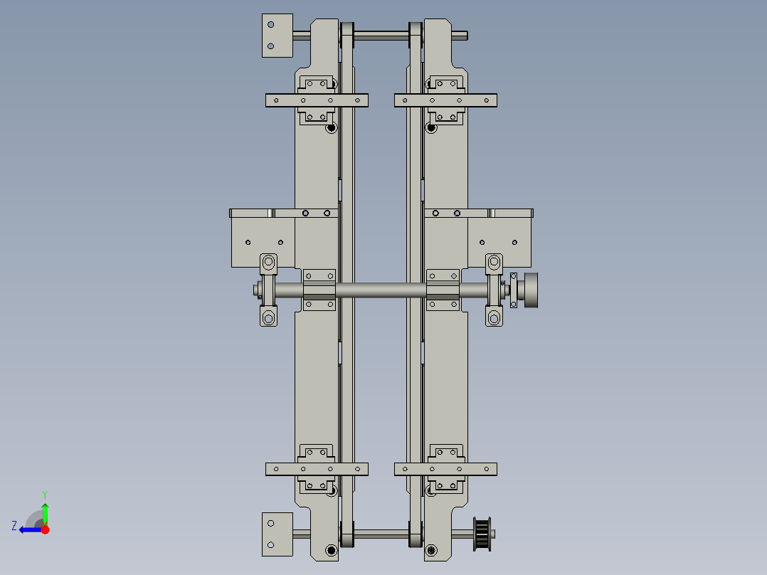 P板運送軌道右视图