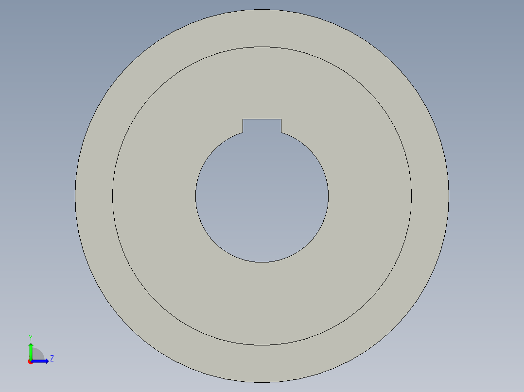 线材端子加工设备设计-8M-50齿同步带轮左视图