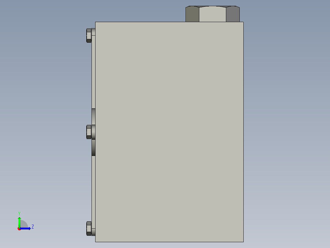 风冷式油冷却器AH0608LT左视图