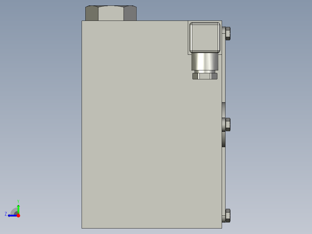 风冷式油冷却器AH0608LT右视图