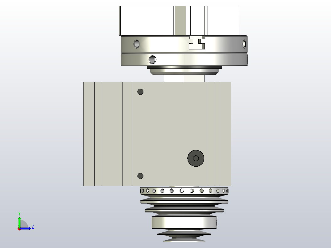 Taig分体式外壳主轴箱左视图