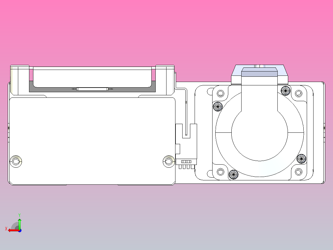 滚珠丝杠直线轴带导轨全封闭TPA-HCR-105D-1610C-L400-ML-Y-P40-N3后视图