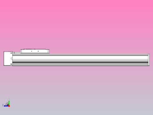 滚珠丝杠直线轴带导轨全封闭TPA-HCR-105D-1610C-L400-ML-Y-P40-N3右视缩略图