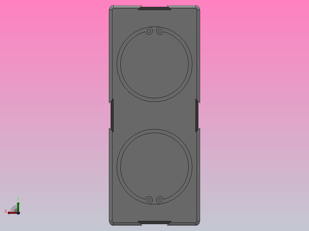 TN系列双轴气缸TN-25X10-S后视图