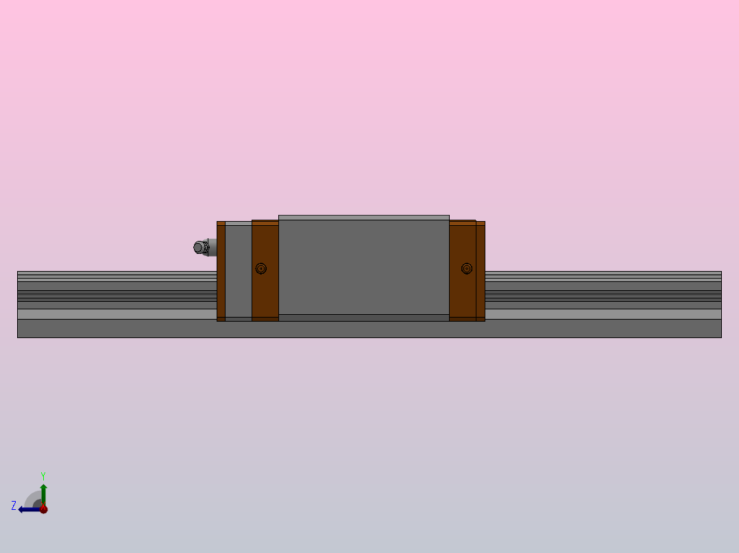 MSA-S╱LS直线导轨[MSA45SE1R400EZ0CI＋E2╱RC]右视图