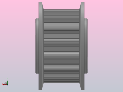 标准型半圆弧形齿同步带轮S5M型_SS5MHC-15-10-dc6-A后视缩略图
