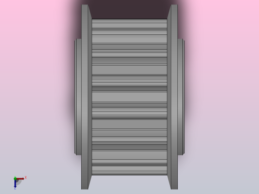 标准型半圆弧形齿同步带轮S5M型_SS5MHC-15-10-dc6-A俯视缩略图