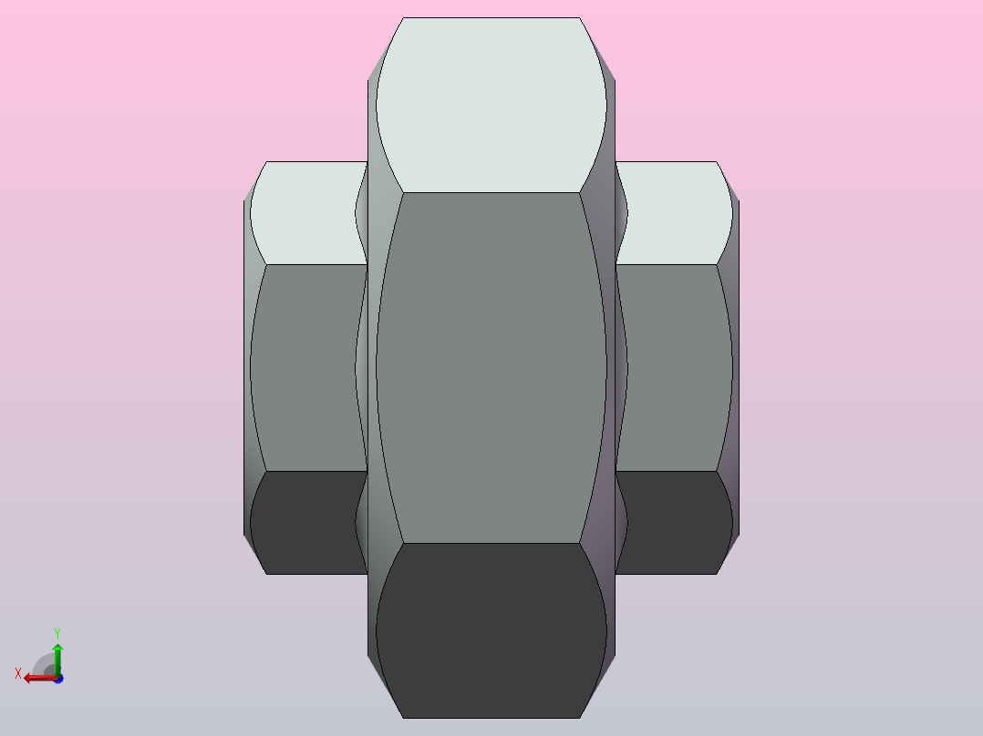 螺纹活接头[65]后视图