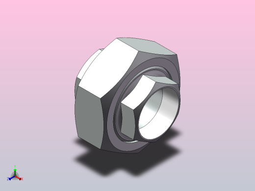 螺纹活接头[65]正等轴测缩略图