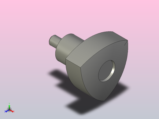 捏手，手柄，把手，摇手83441-R-C3VTR.40-C9-p-M6x10-C340M63016101714正等轴测缩略图