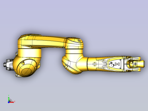 史陶比尔6-Axis Robotic Arm三维模型图纸前视缩略图