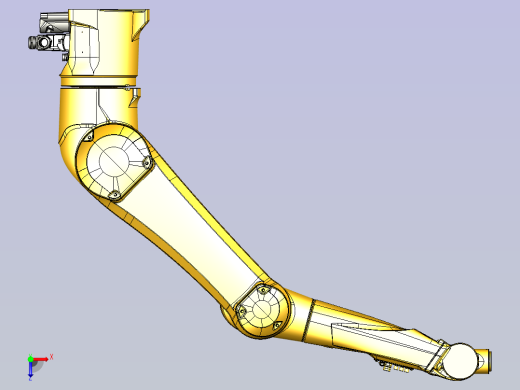 史陶比尔6-Axis Robotic Arm三维模型图纸俯视缩略图