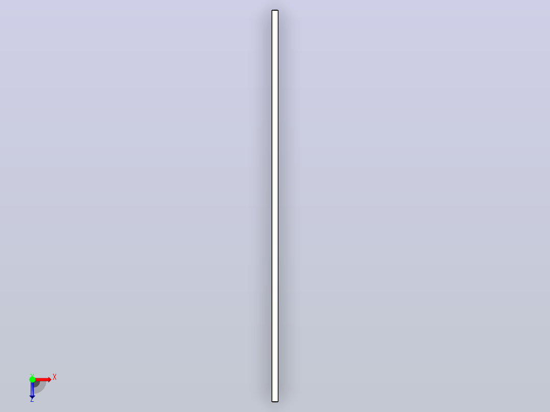 轴D8 x 480 mm H俯视图