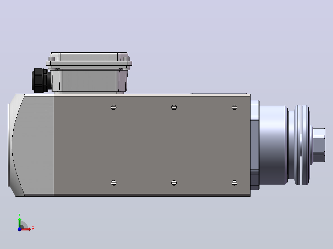 JTH6068B-SCF30(大线盒)  精密锯切电机[JTH6068B-S03P1.50-SCF30]前视图