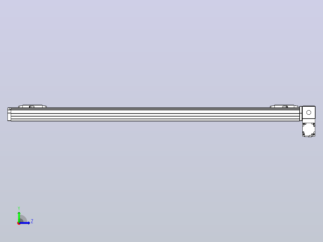 皮带直线轴双滑块型TPA-GCBS-80-P60-L525-RP-M20-N3左视图