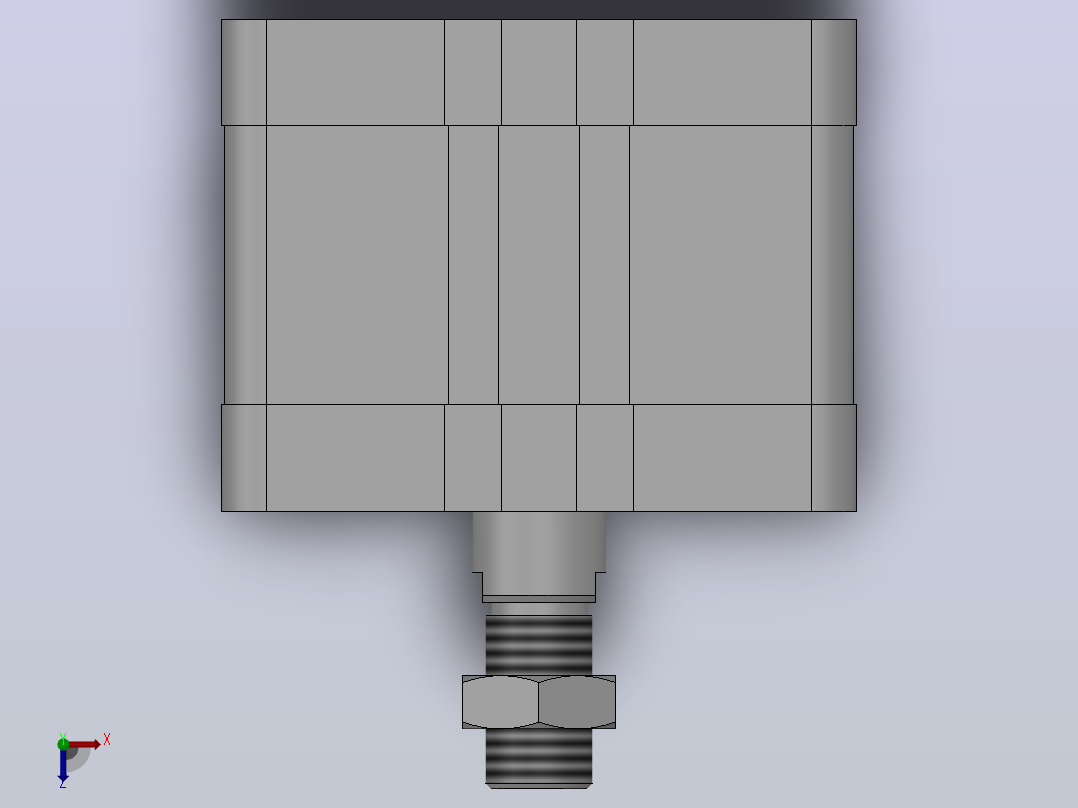 ASEφ80~φ100紧凑型气缸[ASE80×20-SBT]俯视图