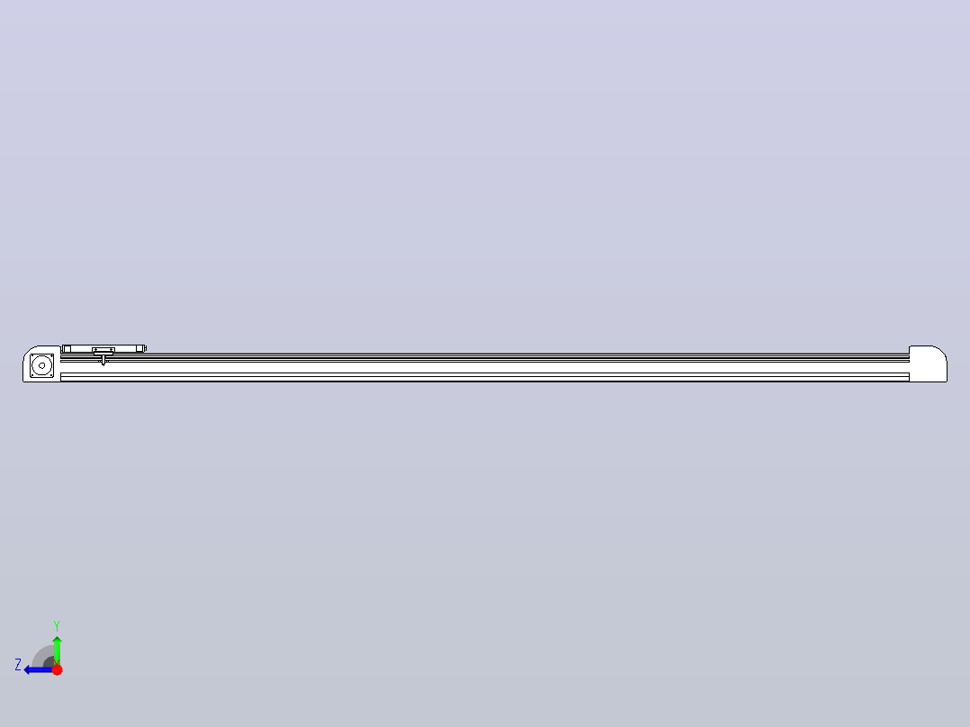 带式直线轴半闭式TPA-ONB-80-170-L1950-DR-J60-N3右视图