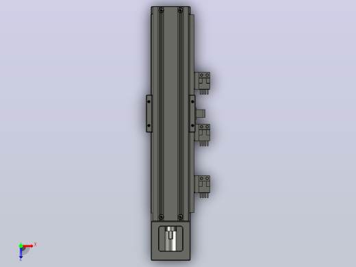 KK50xxC-250A1-F0CS2上银KK50F0 直线滑台 滚珠螺杆模组 伺服滑台俯视缩略图