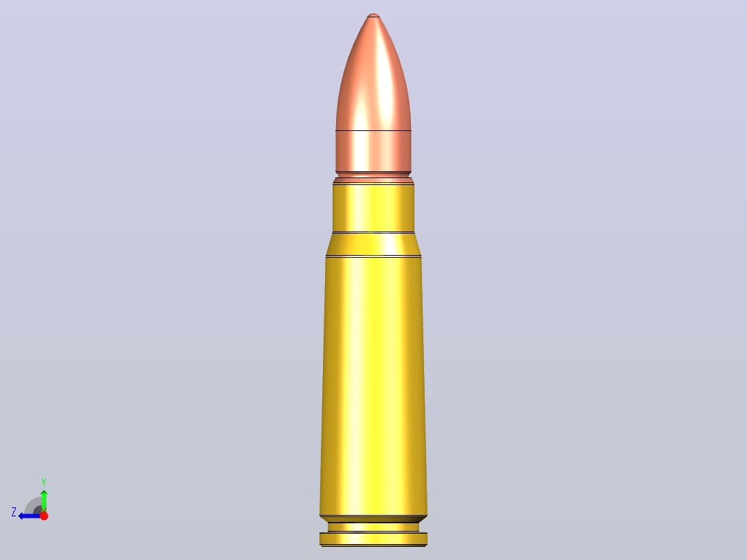 子弹7.62х39右视图