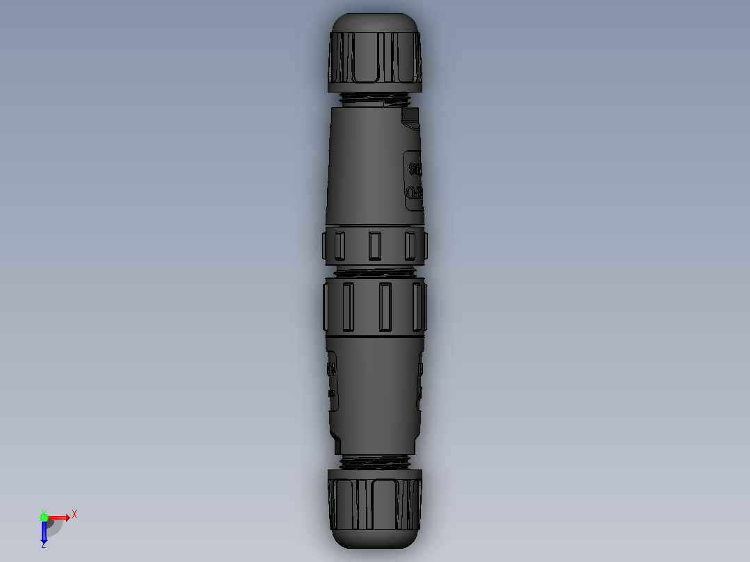 小型 5 针 4 针 3 针 2针连接器，防水等级 IP68俯视图