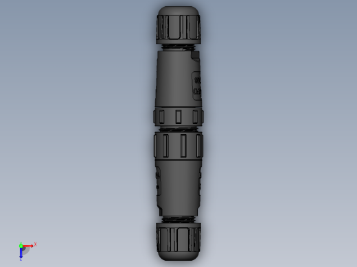 小型 5 针 4 针 3 针 2针连接器，防水等级 IP68俯视缩略图