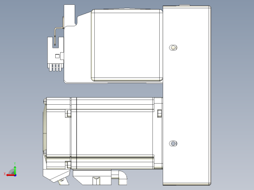 皮带直线轴半封闭可选导轨TPA-HNB-105D-90-L1150-RP-C-P20-N3后视缩略图