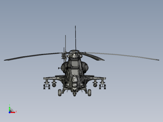 Boeing AH-64 Apache飞机前视缩略图