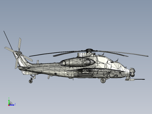 Boeing AH-64 Apache飞机左视缩略图