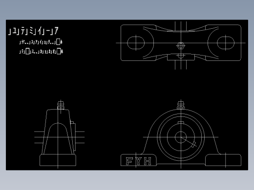 带座轴承标准件库CAD图纸