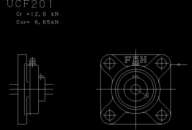 带座轴承标准件库CAD图纸
