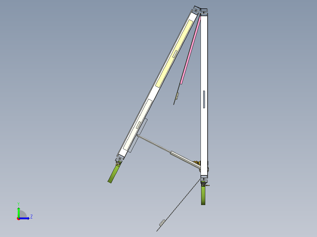 多功能可折叠画图板（cero+CAD+说明书）左视图