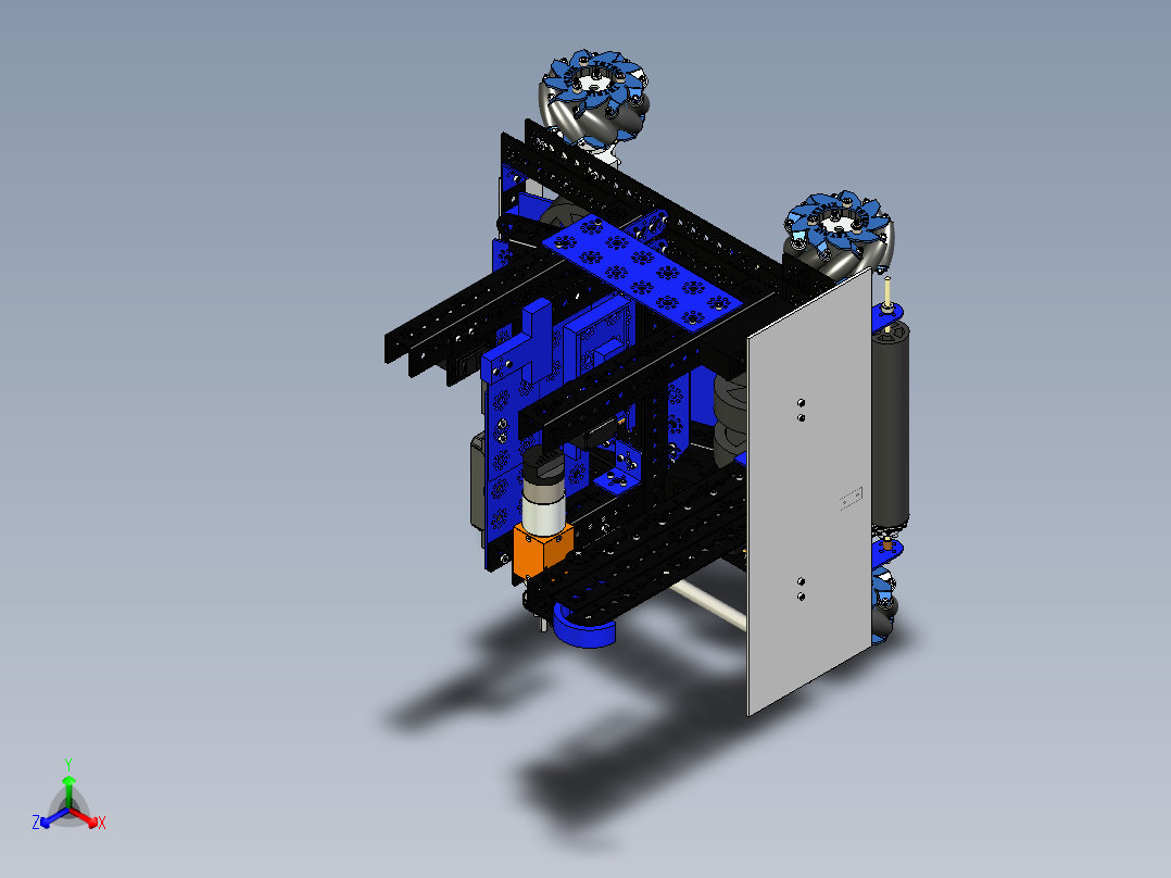 Team49 Robot机器人车3D数模图纸 STP格式