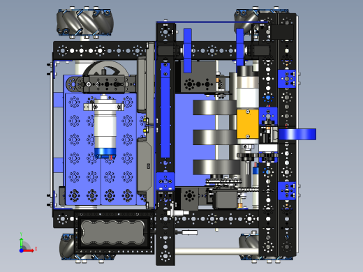 Team49 Robot机器人车3D数模图纸 STP格式前视缩略图