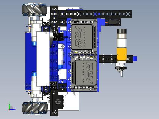 Team49 Robot机器人车3D数模图纸 STP格式左视缩略图