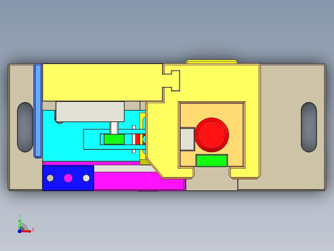 线束压接设备-压接模前视图
