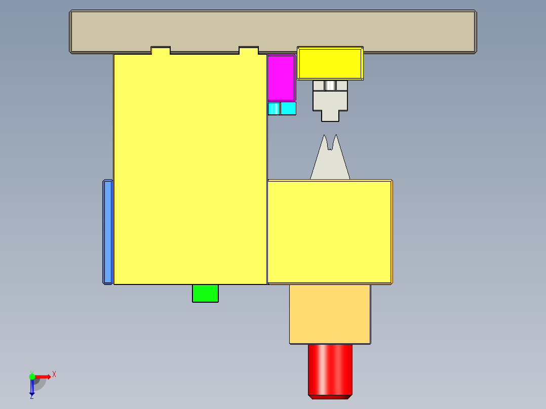 线束压接设备-压接模俯视图