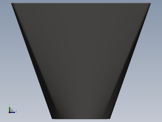 上方下圆钣金漏斗左视缩略图