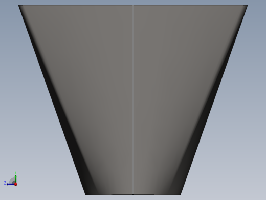 上方下圆钣金漏斗右视缩略图