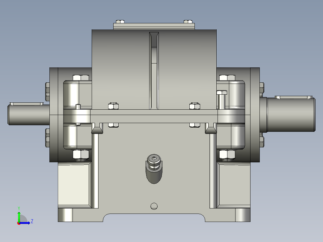 二级减速器左视图