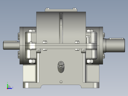 二级减速器左视缩略图